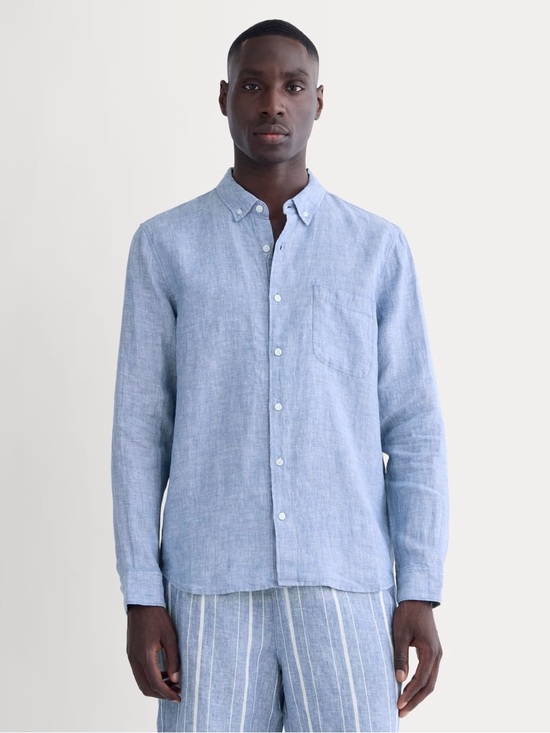 Everlane Other - Everlane Light Blue Linen Button-Down Shirt - Men's sz S